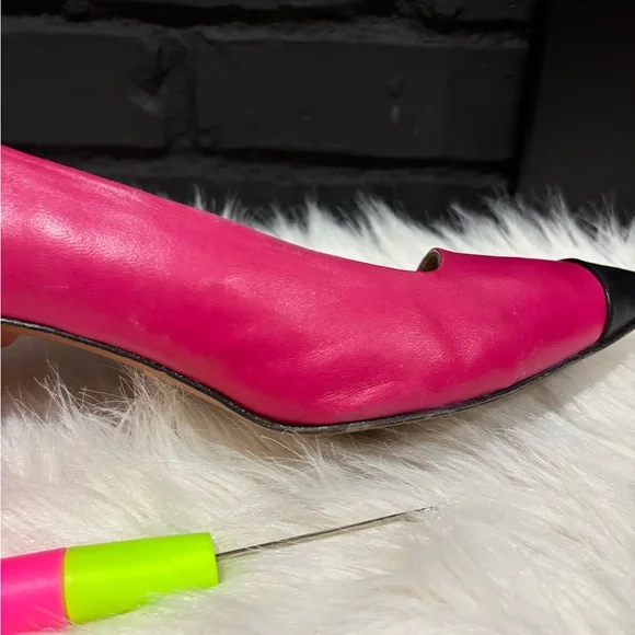 Evan Picone Black and Pink Women's Heels - Picture 10 of 15